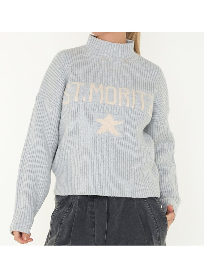 W25B380LTD 83m-05 Penn & Ink Jumper grey mel. ecru