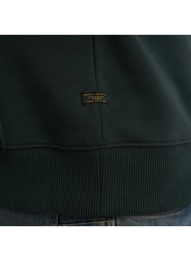 PSW2511478 5282 PME Legend ZipCrewneck 3t cross fleece Dark Army