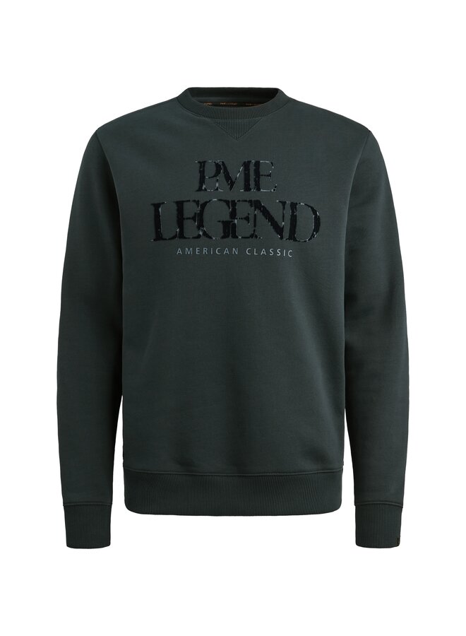PSW2511478 5282 PME Legend ZipCrewneck 3t cross fleece Dark Army