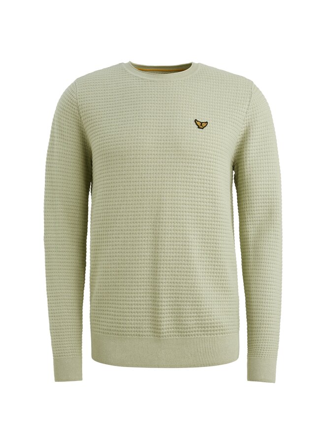 PKW2511330 6163 PME Legend R-neck cotton mouline Dark army