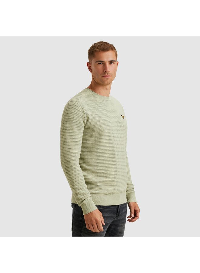 PKW2511330 6163 PME Legend R-neck cotton mouline Dark army