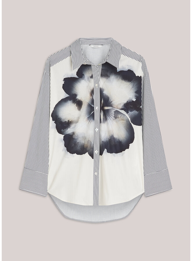 2s3451-12375 120 Summum Blouse Big flower cotton  Multicolour