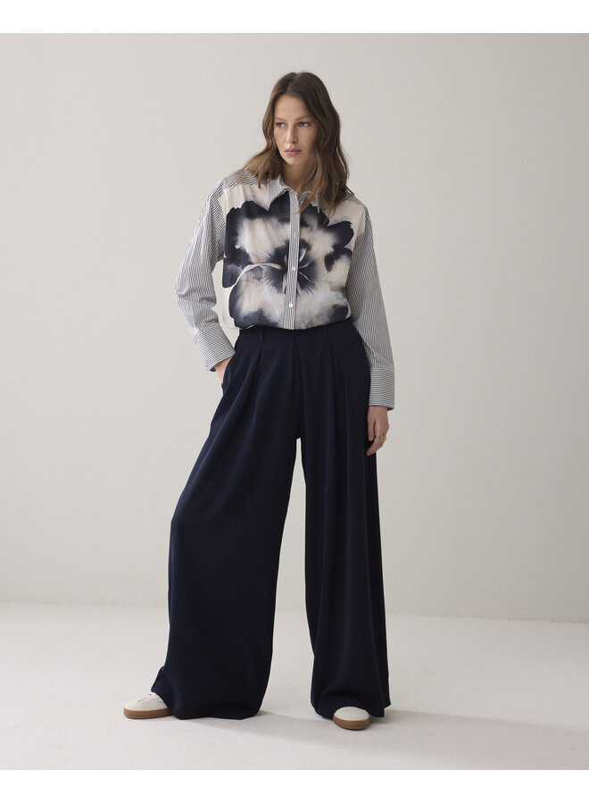 2s3451-12375 120 Summum Blouse Big flower cotton  Multicolour