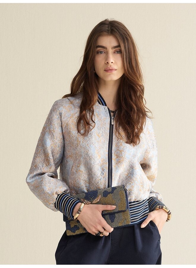 1s1295-12366 423 Summum Jacket Jacquard  Softblue