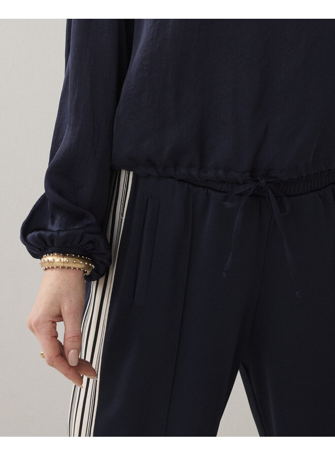 2s3444-11817 495 Summum Top Silky touch  Midnightblue