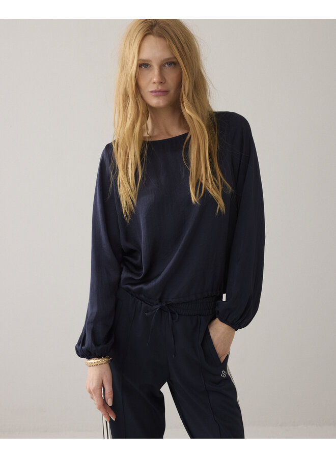 2s3444-11817 495 Summum Top Silky touch  Midnightblue