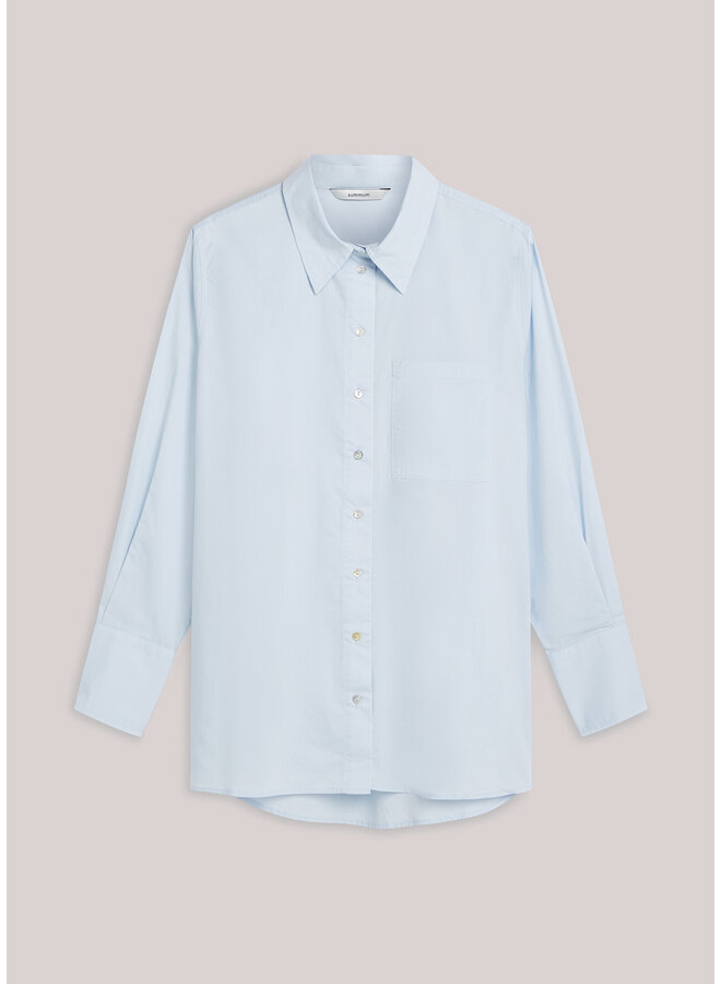 2s150-12119 423 Summum Blouse Crispy poplin  Softblue