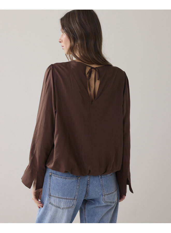 2s3401-12370 713 Summum Top Viscose cotton  Coffee