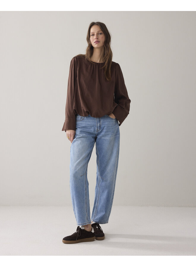 2s3401-12370 713 Summum Top Viscose cotton  Coffee