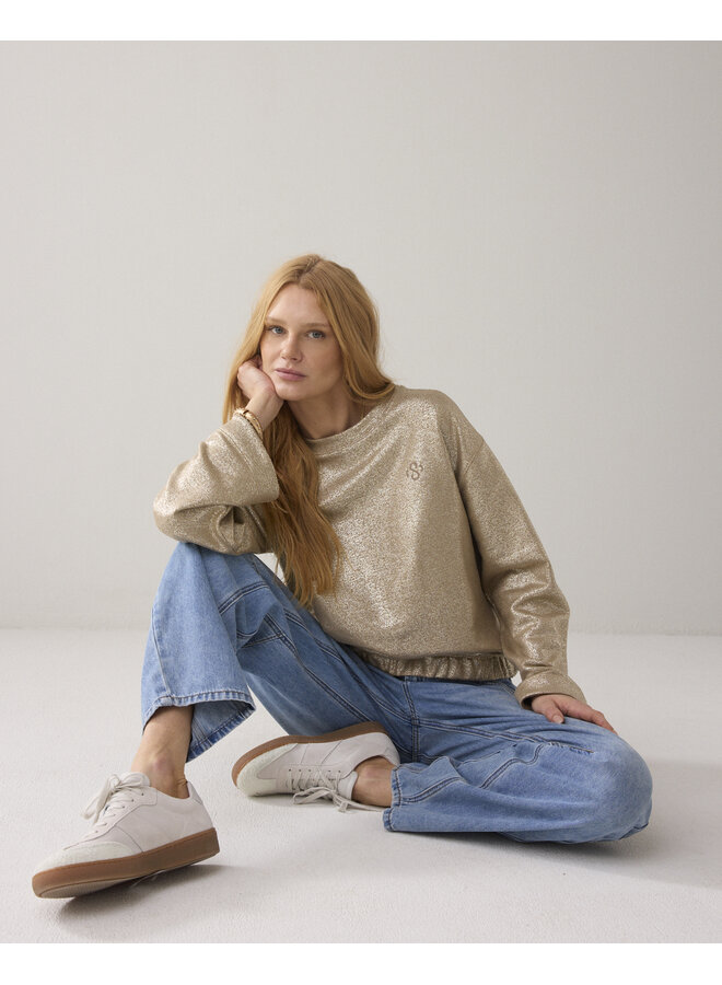 3s5291-30770 722 Summum Jersey Coated sweat  Alpaca