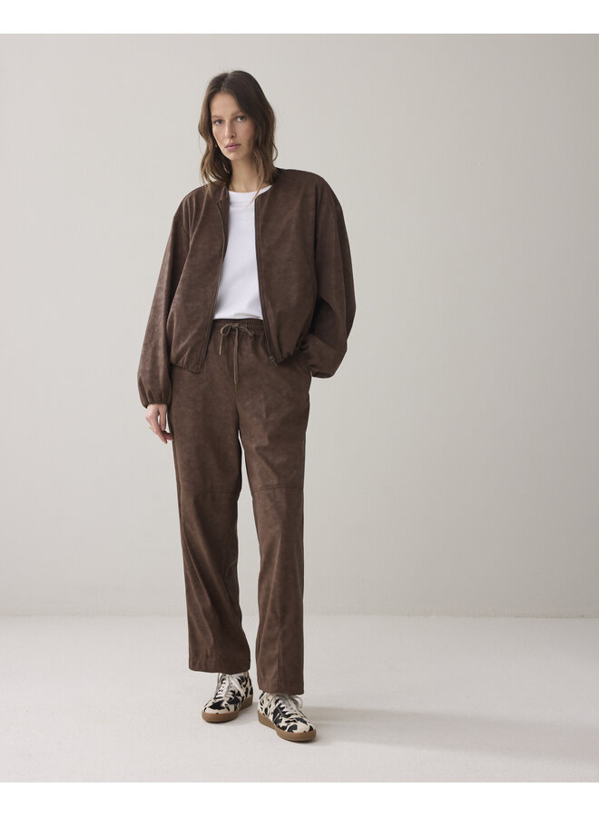 4s2948-12297 713 Summum Trouser Suedine leather  Coffee