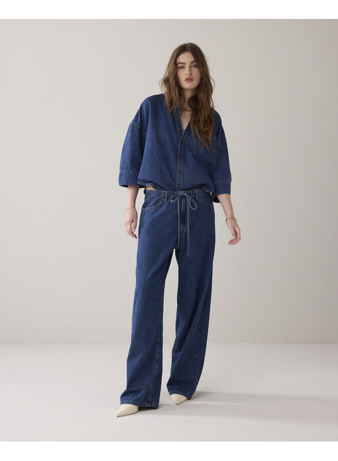 4s2908-5184 453 Summum Jeans loose fit Light cotton twill  Denim