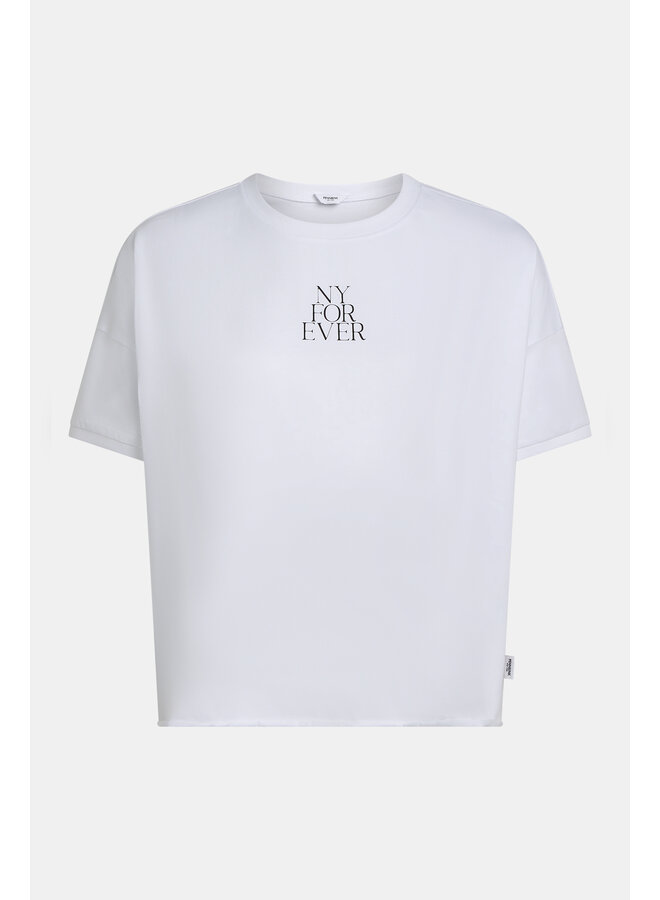 S26T1238 01-90 Penn & Ink T-shirt print white black