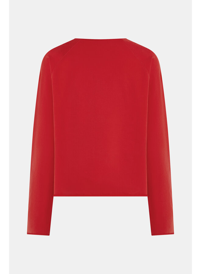 S26F1830 330-01 Penn en Ink Sweater print tomato white