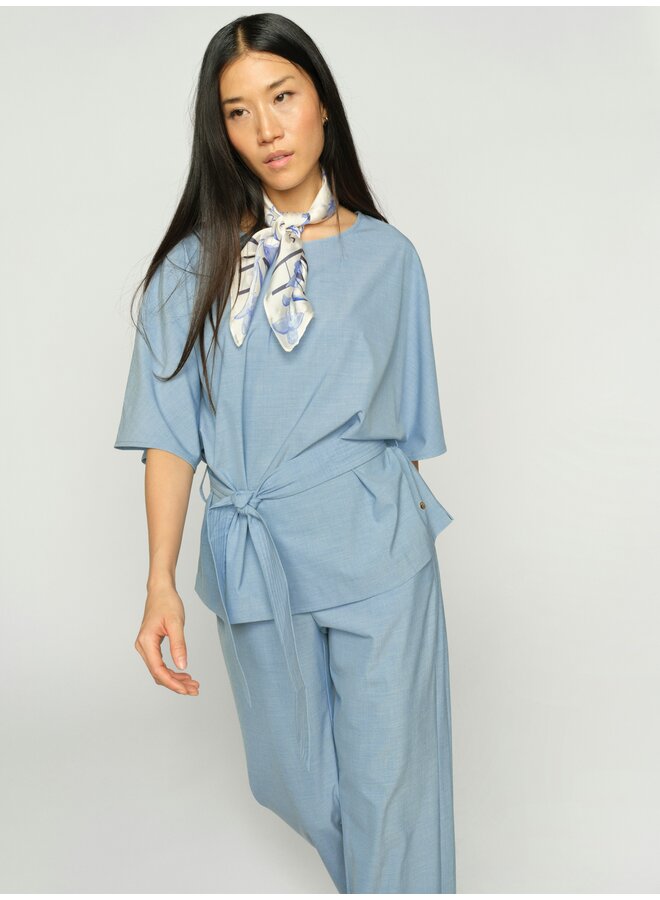 178310 406 MosMosh MMBai Roy Pant Regular Light Blue