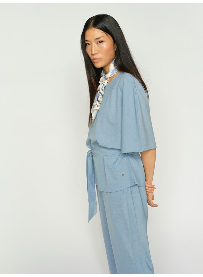 178320 406 MosMosh MMRikas Roy Blouse Light Blue