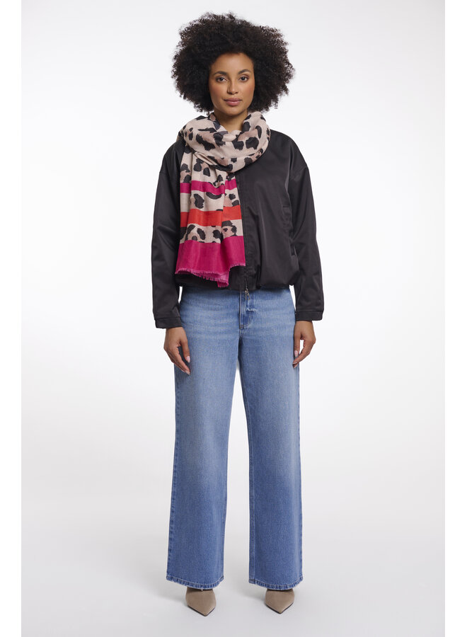 Sigrid.7002621 Rino&Pelle Scarf with leopard print Big leopard