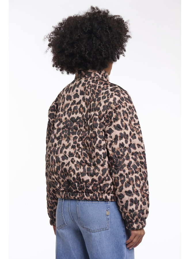 Aba.7012621 Rino&Pelle Light padded cropped jacket  Leopard
