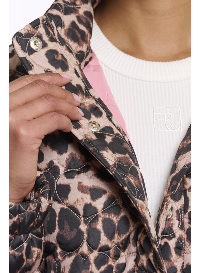 Aba.7012621 Rino&Pelle Light padded cropped jacket  Leopard