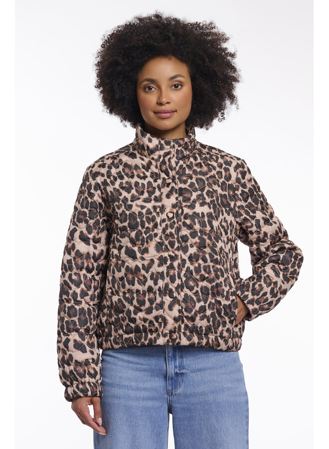 Aba.7012621 Rino&Pelle Light padded cropped jacket  Leopard