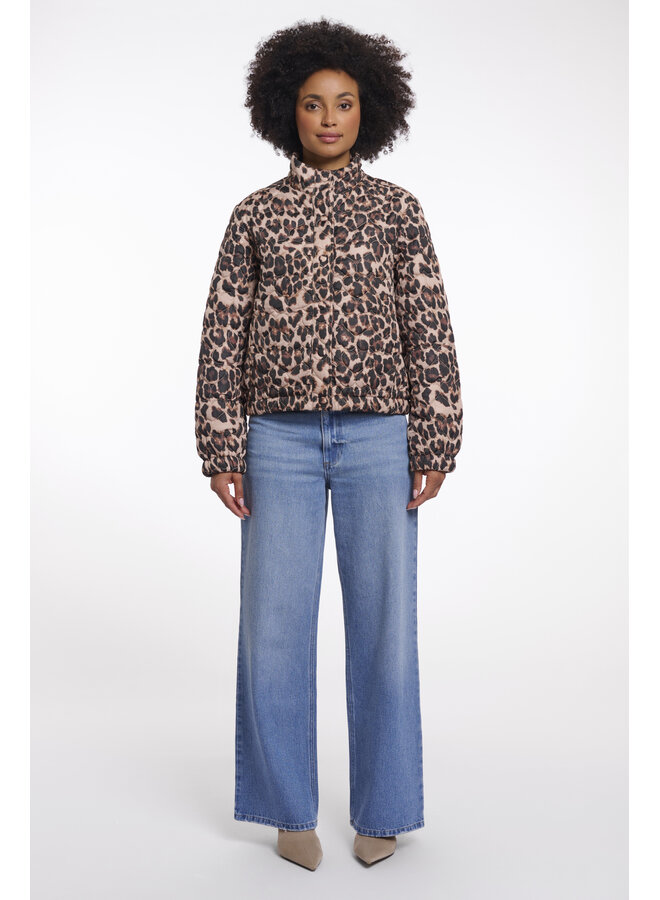 Aba.7012621 Rino&Pelle Light padded cropped jacket  Leopard