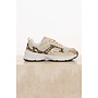 Milie.1002621 Rino&Pelle Mixed material sneaker  Snow white leopard