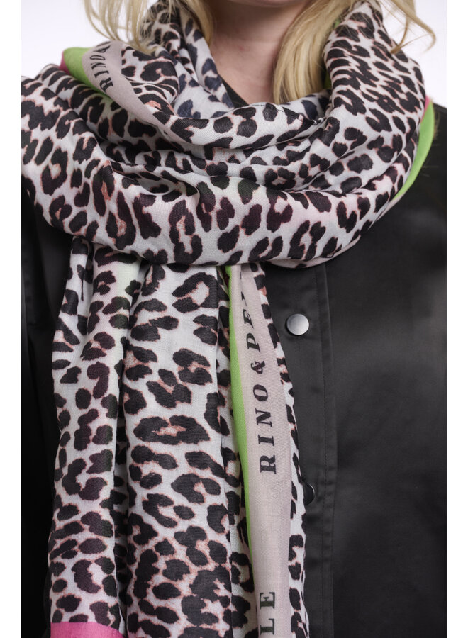 Klaartje.7002621 Rino&Pelle Scarf with leopard print Leopard