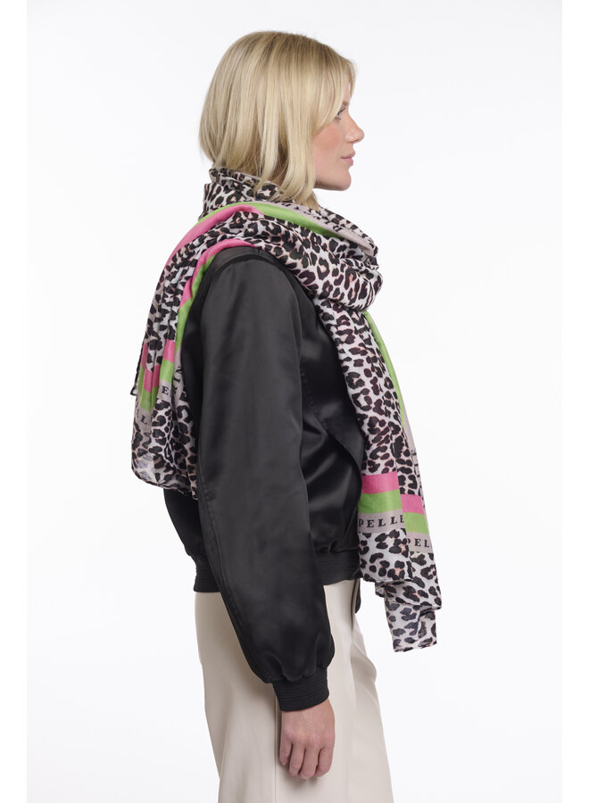 Klaartje.7002621 Rino&Pelle Scarf with leopard print Leopard