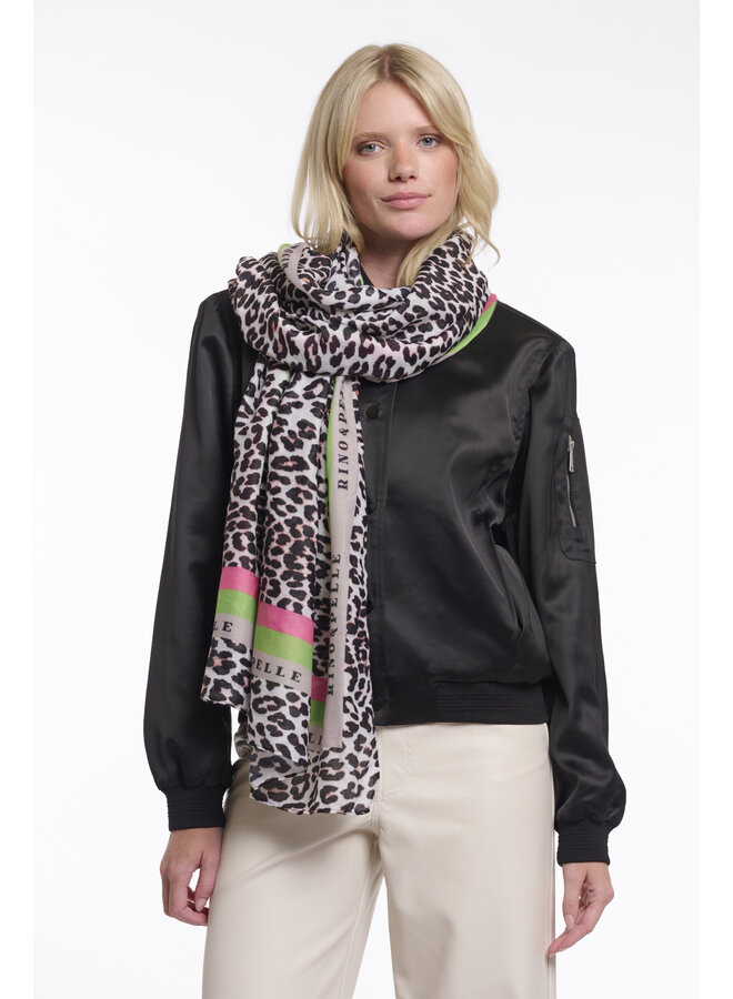 Klaartje.7002621 Rino&Pelle Scarf with leopard print Leopard