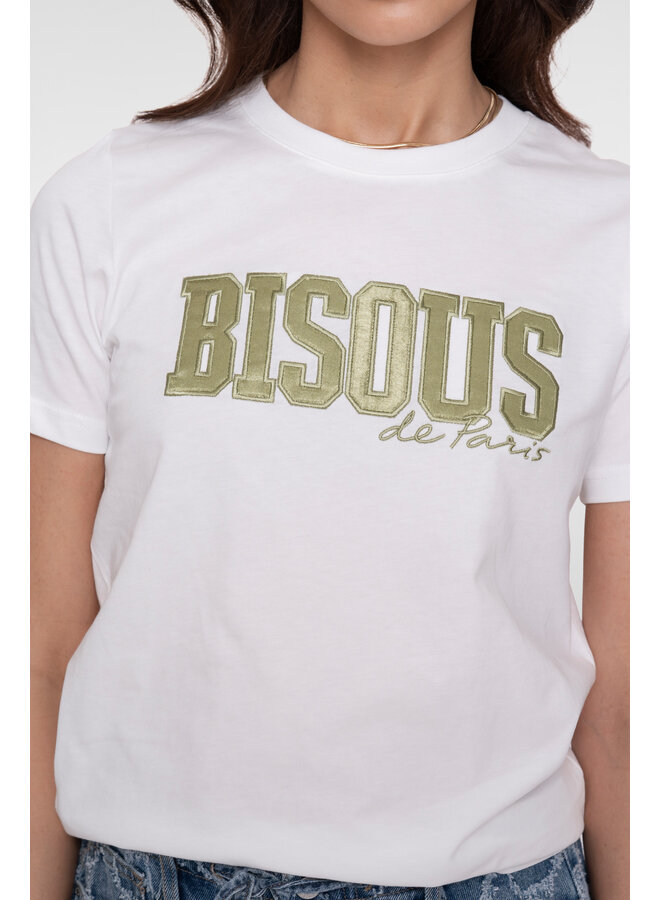 62072-24 010 Geisha T-shirt bisous off-white/green