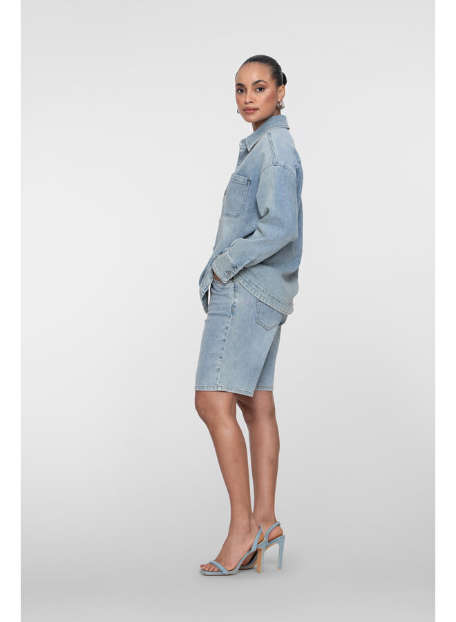 61049-10 830 Geisha Jeans shorts stones bleached denim stones