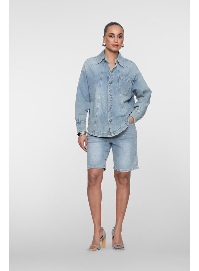 61049-10 830 Geisha Jeans shorts stones bleached denim stones