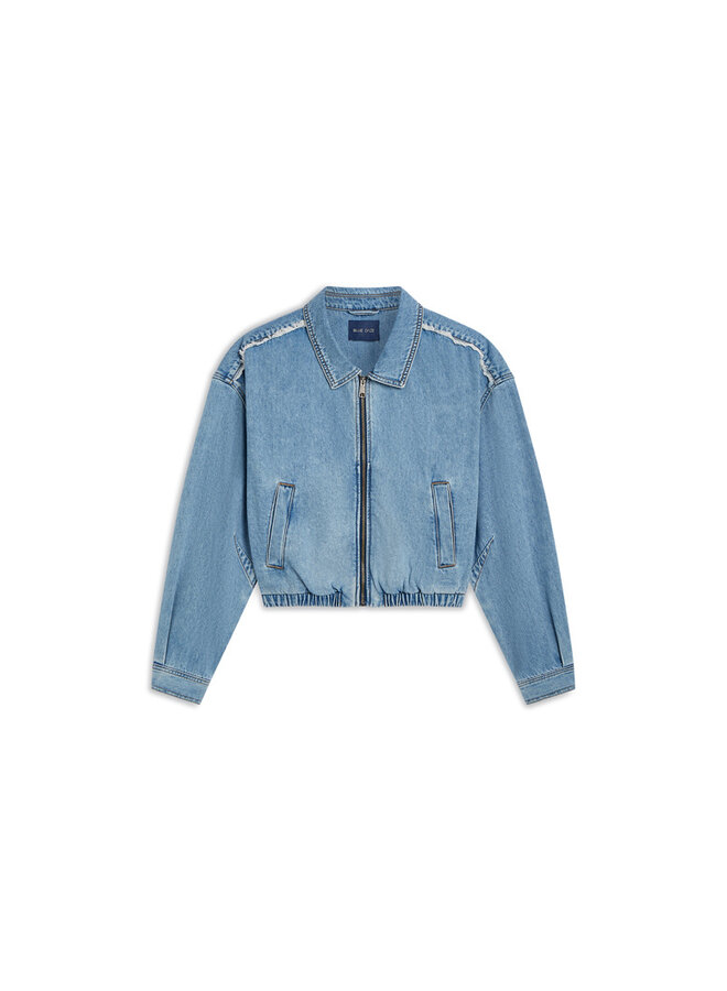 1s1285-5169 426 Summum Bomber denim jacket Vintage cotton twill  Vintagebluedenim