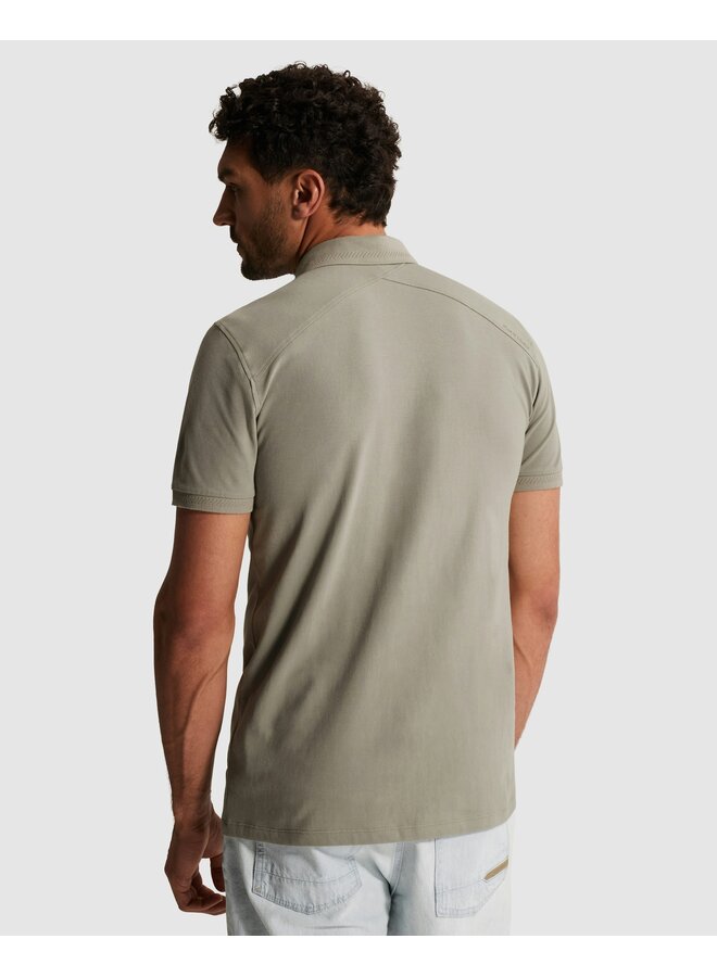 CPSS2602850 6478 Cast Iron Short sleeve polo slim fit fine pique essential Dried Sage