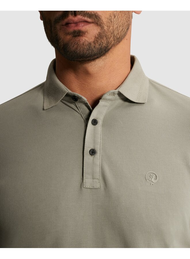 CPSS2602850 6478 Cast Iron Short sleeve polo slim fit fine pique essential Dried Sage