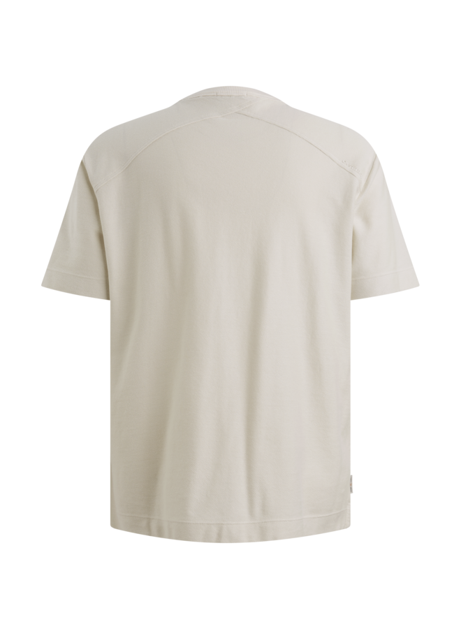 CTSS2602509 7178 Cast Iron Short sleeve r-neck regular fit twill jersey White Onyx