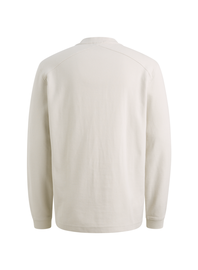 CTS2602511 7178 Cast Iron Long sleeve r-neck regular fit structure jersey White Onyx