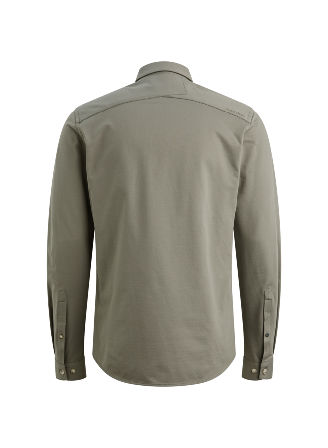 CSI2602200 6478 Cast Iron LONG SLEEVE SHIRT Twill Jersey 2 tone Dried Sage