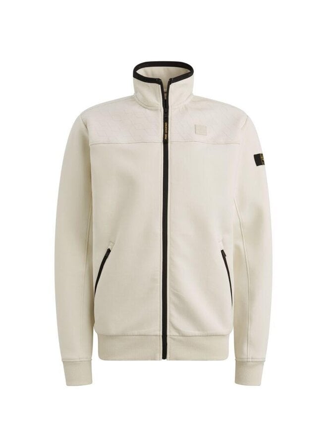 PSW2602476 7013 PME Legend Zip jacket interlock sweat Bone White
