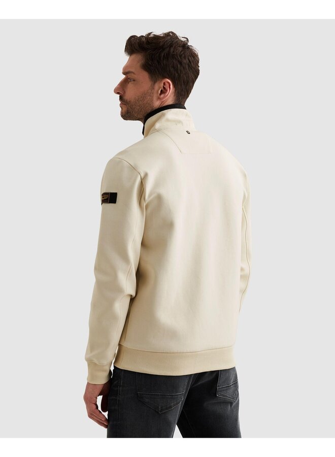 PSW2602476 7013 PME Legend Zip jacket interlock sweat Bone White