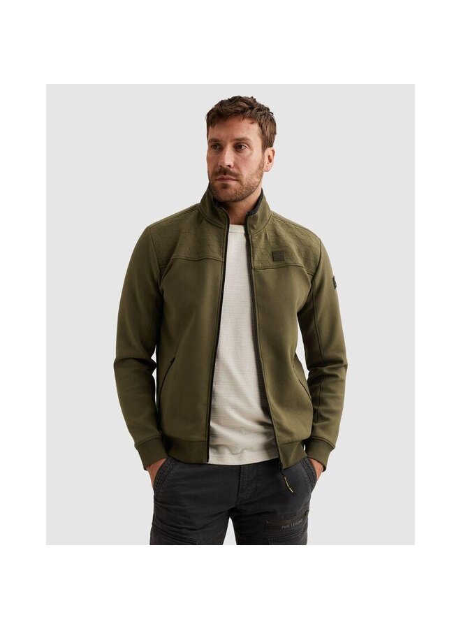 PSW2602476 6415 PME Legend Zip jacket interlock sweat Ivy Green