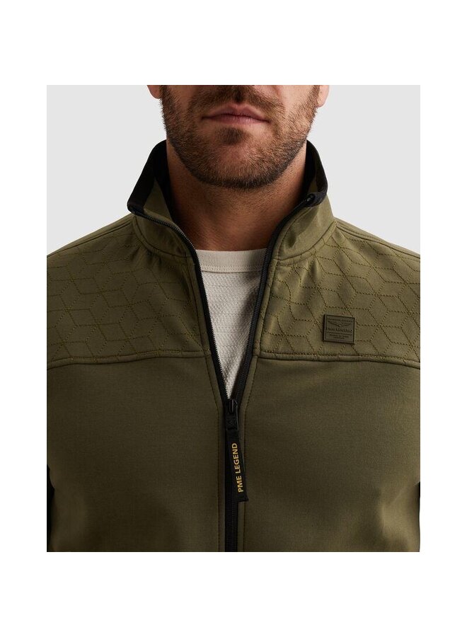 PSW2602476 6415 PME Legend Zip jacket interlock sweat Ivy Green
