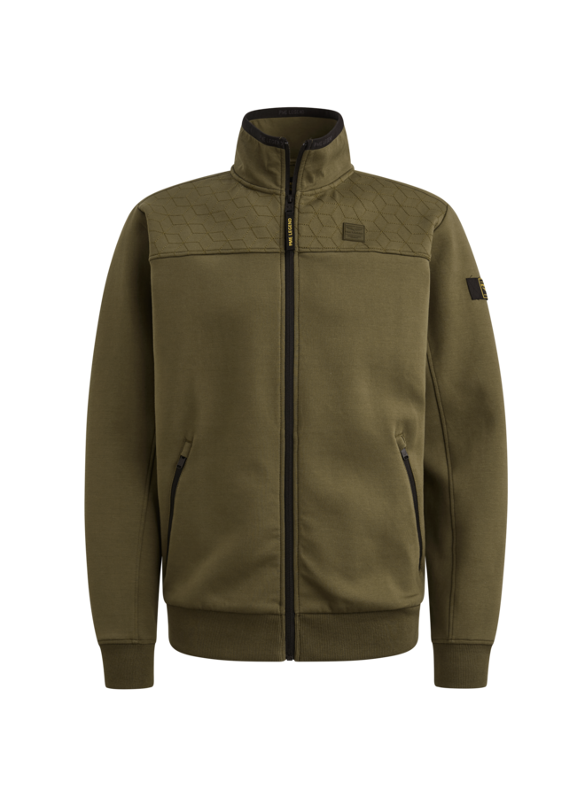 PSW2602476 6415 PME Legend Zip jacket interlock sweat Ivy Green