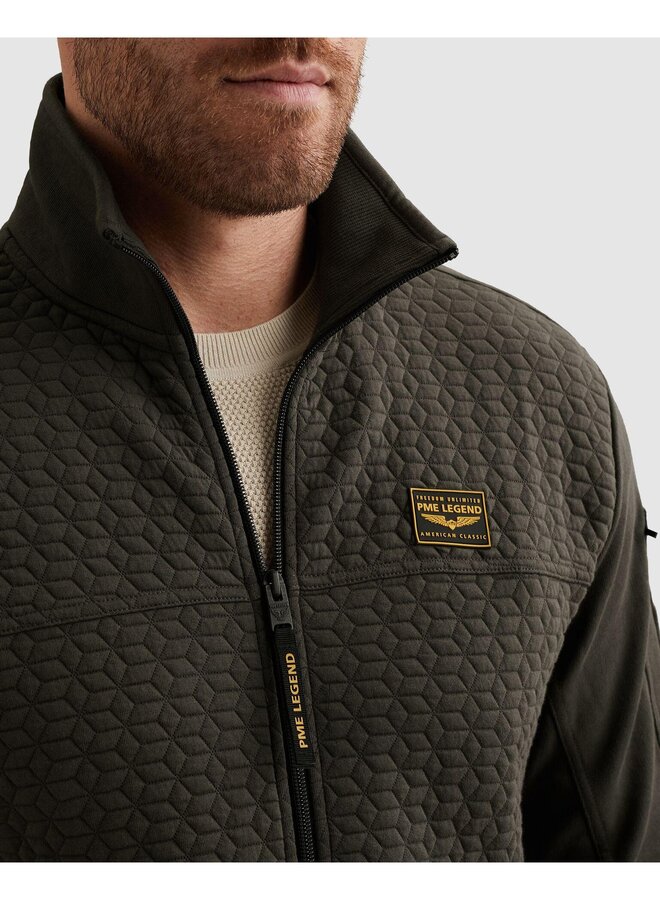 PSW2602475 8039 PME Legend Zip jacket jacquard interlock french terry Beluga