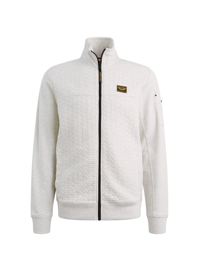 PSW2602475 910 PME Legend Zip jacket jacquard interlock french terry Bone White Melee