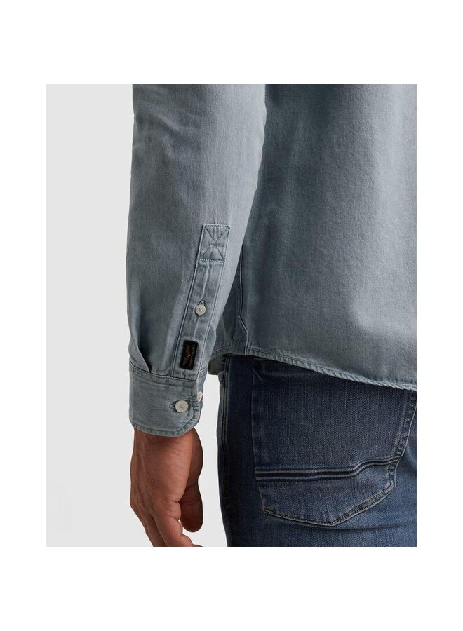 PSI2602238 BLD PME Legend LONG SLEEVE SHIRT Light Weight Bleach Denim Bleach Denim