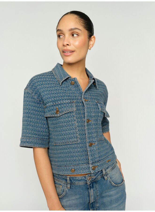 176670 401 MosMosh MMEbba Bobble Jacket Blue