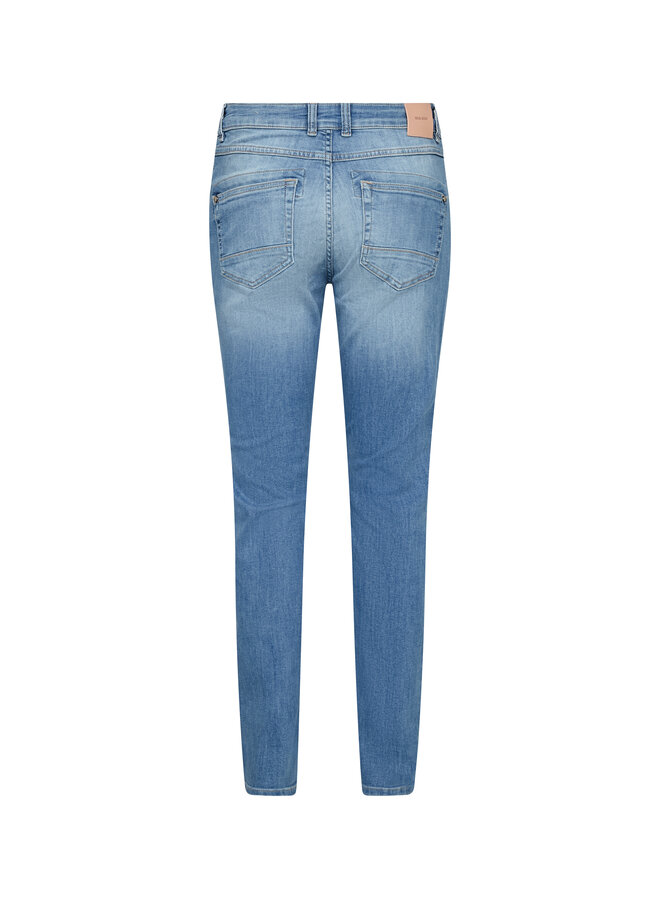 177930 493 MosMosh MMNaomi Salute Emb. Jeans Mid Blue