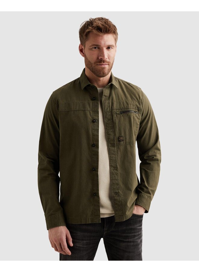 PSI2602220 6415 PME Legend LONG SLEEVE SHIRT Fine Dobby Ivy Green