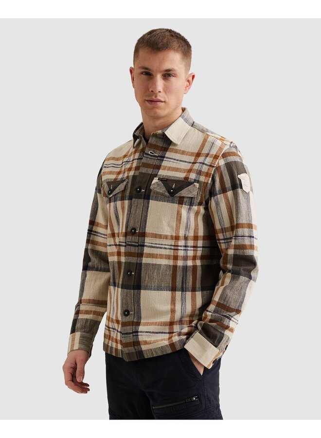 PSI2602218 8127 PME Legend LONG SLEEVE SHIRT Big Check inject Glazed Ginger